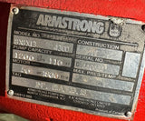 Armstrong 8x8x13 Inline Centrifugal Pump 8" 1200 GPM 110 Ft Head 4300 Series