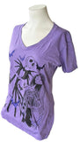 Disney Women's Nightmare Before Christmas Jack Skellington & Sally Shirt Size M