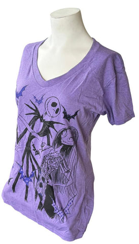 Disney Women's Nightmare Before Christmas Jack Skellington & Sally Shirt Size M