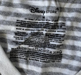 Disney Women's Mickey Mouse Chicago Graphic Striped Short Sleeve Shirt Size M