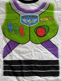 Disney Boys Buzz Lightyear Space Ranger Uniform Graphic White Shirt Size Small