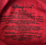 Disney Boys Jake And The Never Land Pirates Red Short Sleeve Shirt Size Medium