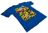 Disney Boys Cars 2 Lightning McQueen & Friends Graphic Blue Shirt Size Medium