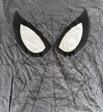 Disney Boys Spider-Man Eyes Graphic Gray Short Sleeve Shirt Size Medium
