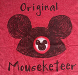 Disney Boys Mickey Mouse Original Mouseketeer Graphic Red Shirt Size Medium