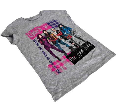 Disney Girls Descendants Good Is The New Bad Gray Short Sleeve Shirt Size Medium