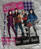 Disney Girls Descendants Good Is The New Bad Gray Short Sleeve Shirt Size Medium