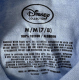 Disney Girls Cinderella Glass Slipper Blue Short Sleeve Shirt Size Medium