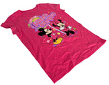 Disney Girls Mickey Mouse & Minnie Mouse Sweet On You Pink Shirt Size Medium