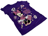 Disney Girls Minnie Mouse Born To Shop Purple Short Sleeve Shirt Size Medium