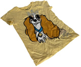 Disney Girls Lady And The Tramp Little Lady Graphic Yellow Shirt Size Small