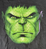 Disney Boys The Incredible Hulk Face Graphic Black Shirt Size Medium
