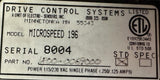 Drive Control Systems Microspeed 196 Speed Controller Single Phase 1800-0069000