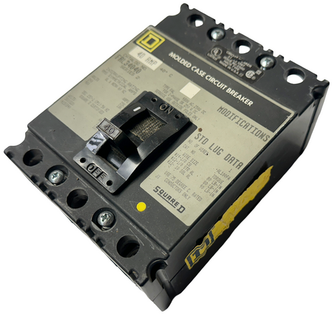 Square D FAL34040 Molded Case Circuit Breaker Series 2 3-Pole 40 AMP 480V