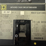 Square D FAL34040 Molded Case Circuit Breaker Series 2 3-Pole 40 AMP 480V