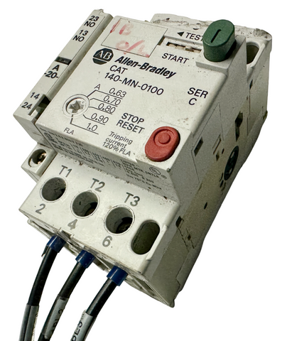 Allen-Bradley 140-MN-0100 Manual Motor Starter Series C 0.63-1 A 3‑Pole 690 VAC
