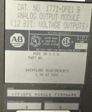 Allen-Bradley 1771-0FE1 B Analog Output Module Series B 12‑Bit 4‑Channel