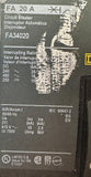 Square D FA34020 Molded Case Circuit Breaker 20 A 3‑Pole 480 VAC I-Line