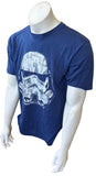 Disney Men's Star Wars Stormtrooper Graphic Blue Short Sleeve Shirt Size Medium