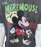 Disney Men's Mickey Mouse The Weremouse Half Wolf Half Mouse Gray Shirt Size L