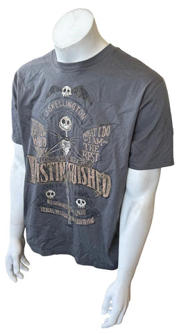Disney Nightmare Before Christmas Jack Skellington Gray Shirt Size Large
