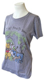Disney Women's Winnie The Pooh You're My Favorite Bear Gray Shirt Size Medium