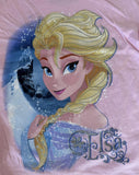 Disney Parks Girls Frozen Elsa Graphic Pink Short Sleeve Shirt Size X-Small