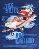 Disney Boys Planes Dusty The Skies Are Calling Graphic Blue Shirt Size Small
