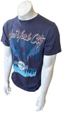 Hard Rock Cafe Men's New York City Rock N Roll Never Sleeps Navy Shirt Size M