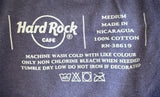 Hard Rock Cafe Men's New York City Rock N Roll Never Sleeps Navy Shirt Size M