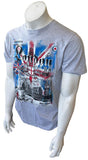 Hard Rock Cafe Men's London UK Graphic Gray Short Sleeve Shirt Size Medium