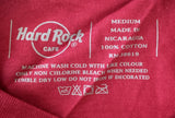 Hard Rock Cafe Men's London Keep Calm And Rock On Graphic Red Shirt Size Medium