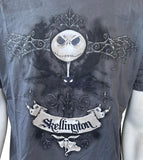 Disney Nightmare Before Christmas Jack Skellington Gray Shirt Size Medium