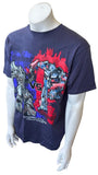 Universal Studios Men's Transformers Megatron Vs Optimus Prime Navy Shirt Size L