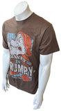 Disneyland Men's My Disney Side Is Grumpy Graphic Brown Shirt Size Medium