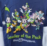 Disneyland Men's Walt Disney World Leader Of The Pack Graphic Navy Shirt Size L
