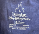 Disneyland Men's Walt Disney World Leader Of The Pack Graphic Navy Shirt Size L