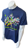 Disney Men's Disneyland Leader Of The Pack Graphic Navy Shirt Size Large