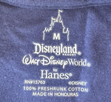 Disneyland Men's My Disney Side Is Goofy Graphic Navy Shirt Size Medium