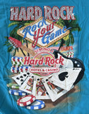 Hard Rock Cafe Men's Seminole Hard Rock Hotel & Casino Tampa Blue Shirt Size L