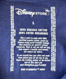 Disney Men's Walt Disney Drawing Graphic Blue Short Sleeve Shirt Size Large