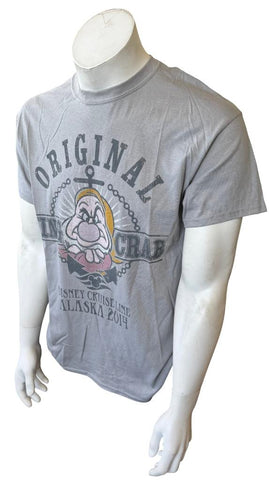 Disney Men's Grumpy Original King Crab Alaska 2014 Gray Shirt Size Medium