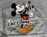 Disney Boys Walt Disney Studios Mickey Mouse Gray Short Sleeve Shirt Size XXS