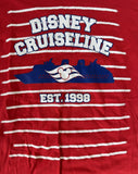 Disney Boys Disney Cruise Line Est. 1998 Red Short Sleeve Shirt Size Medium