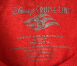 Disney Boys Disney Cruise Line Est. 1998 Red Short Sleeve Shirt Size Medium