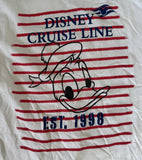 Disney Boys Disney Cruise Line Donald Duck Est. 1998 White Shirt Size Large
