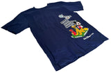 Disney Boys Walt Disney Studios Mickey Mouse Pluto's Corner Navy Shirt Size L