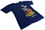 Disney Boys Walt Disney Studios Mickey Mouse Pluto's Corner Navy Shirt Size S