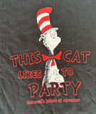 Universal Studios Boys The Cat In The Hat This Cat Likes to Party Shirt Size 4T