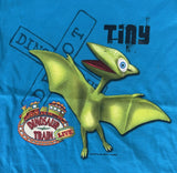 Hanes Boys Dinosaur Train Live Tiny Graphic Blue Short Sleeve Shirt Size XS